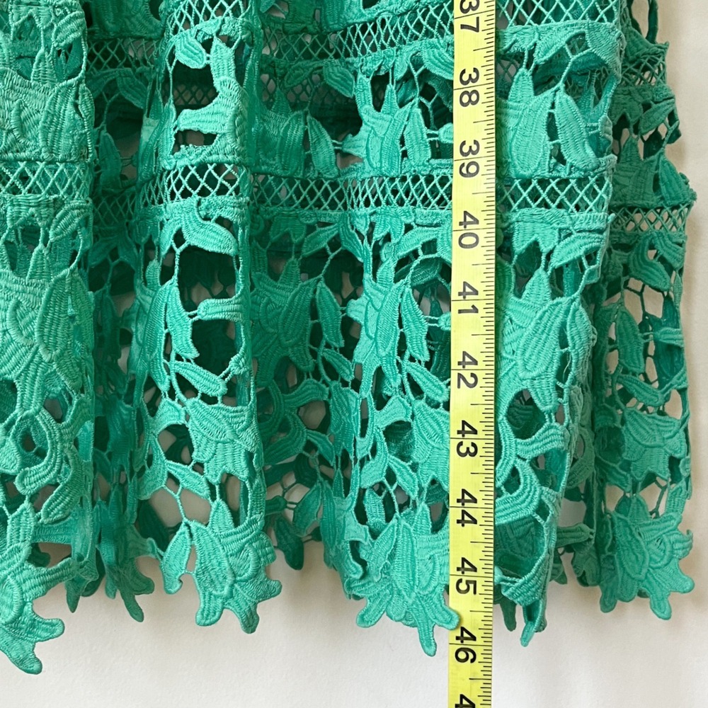 Self-Portrait Azaelea Midi Dress Spearmint Green Womens 6 - Picture 13 of 15